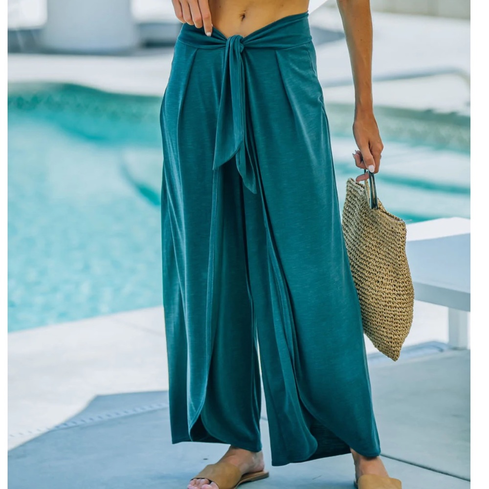 Vici Grenada Tie Front Modal Blend Pants